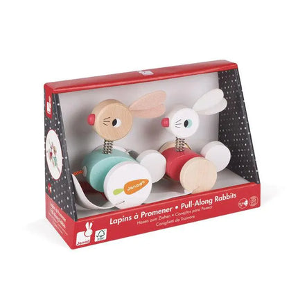 Janod Pull Along Rabbits-Janod-Hello Charlie