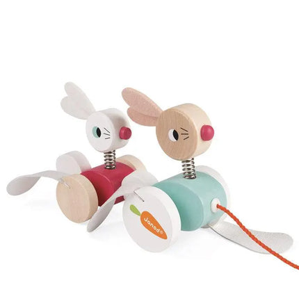 Janod Pull Along Rabbits-Janod-Hello Charlie