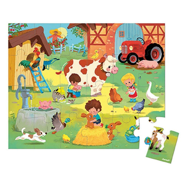 Janod Puzzle - Farm-Janod-Hello Charlie