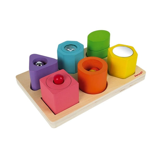 Janod Shapes & Sounds 6 Block Puzzle - Hello Charlie