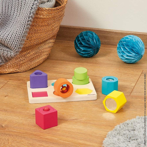 Janod Shapes & Sounds 6 Block Puzzle - Hello Charlie