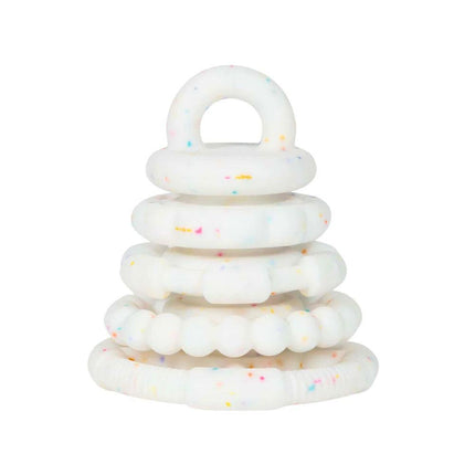 Jellystone Designs Silicone Rainbow Stacker & Teething Toy - Sprinkle-Jellystone Designs-Hello Charlie