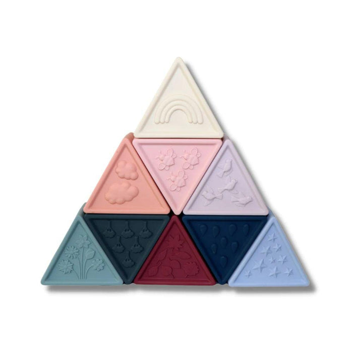 Jellystone Designs Triblox Silicone Triangle Blocks - Earth - Hello Charlie