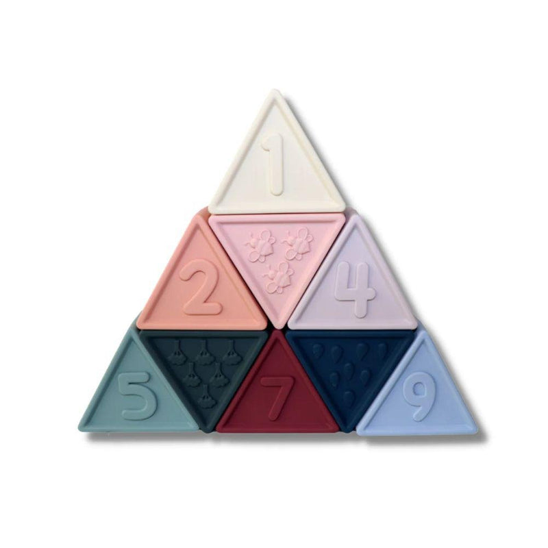 Jellystone Designs Triblox Silicone Triangle Blocks - Earth-Jellystone Designs-Hello Charlie