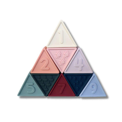 Jellystone Designs Triblox Silicone Triangle Blocks - Earth - Hello Charlie