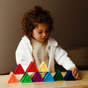 Jellystone Designs Triblox Silicone Triangle Blocks - Rainbow Bright-Jellystone Designs-Hello Charlie
