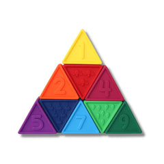 Jellystone Designs Triblox Silicone Triangle Blocks - Rainbow Bright-Jellystone Designs-Hello Charlie