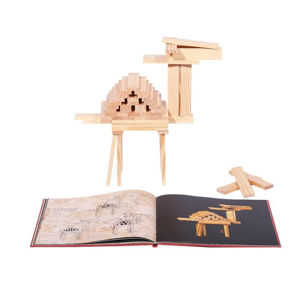 KAPLA Art Book - Building Blocks Models-Red-Hello-Charlie