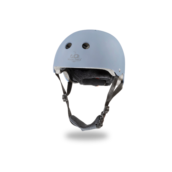 Kinderfeets Helmet for Toddler Bike-Matte Slate Blue-Hello-Charlie