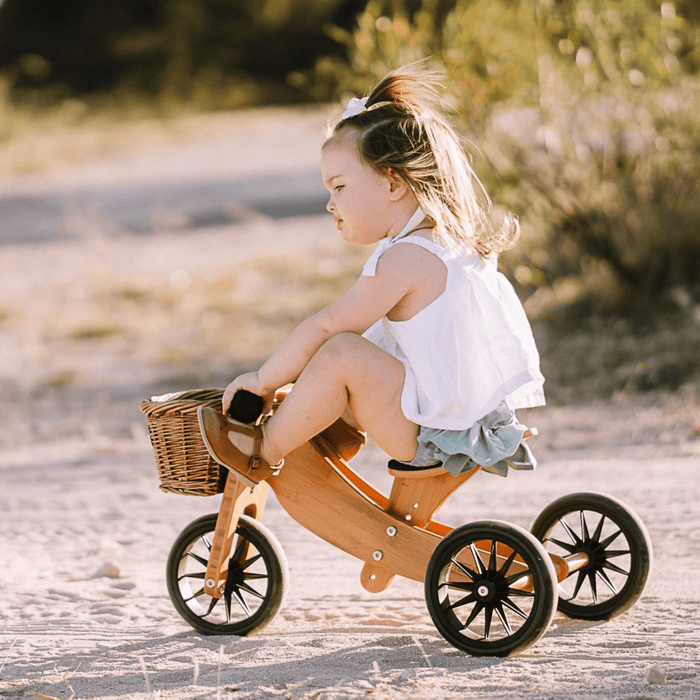 Kinderfeets Tiny Tot Trike & Bike - Bamboo - Hello Charlie