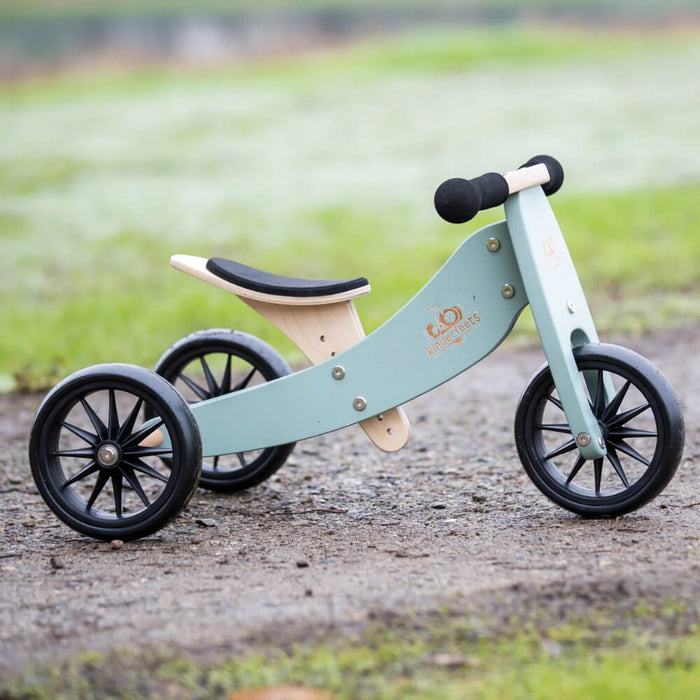 Kinderfeets Tiny Tot Trike & Bike - Sage - Hello Charlie