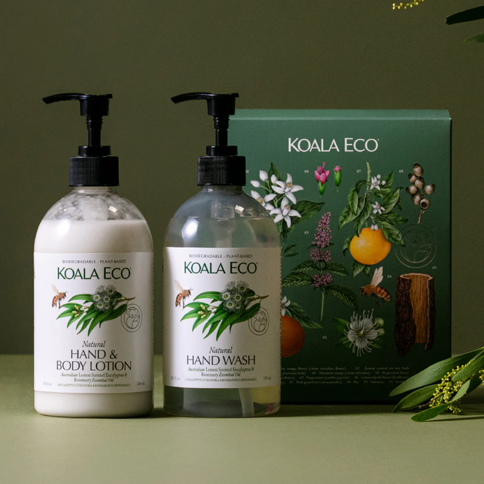 Koala Eco Hand Wash & Body Lotion Gift Pack - Lemon Scented Eucalyptus & Rosemary-Hello-Charlie