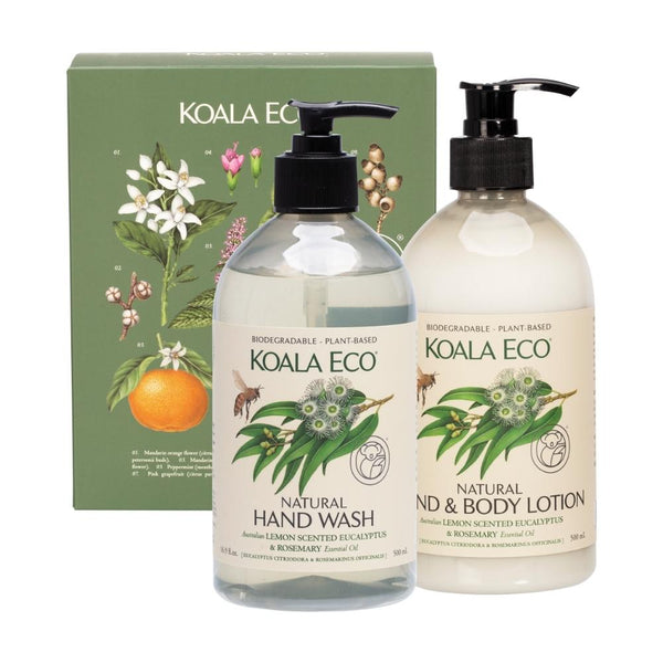 Koala Eco Hand Wash & Body Lotion Gift Pack - Lemon Scented Eucalyptus & Rosemary--Hello-Charlie
