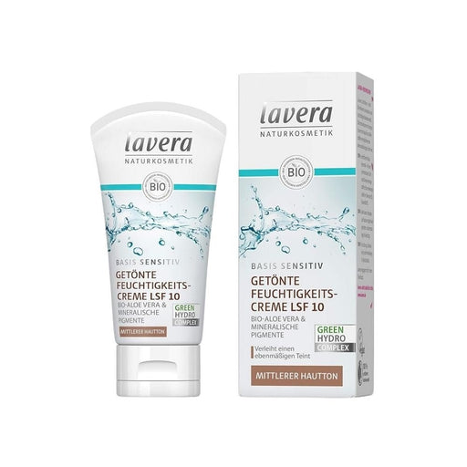 Lavera Basis Sensitive Tinted Moisturiser SPF 10 - Medium - Hello Charlie