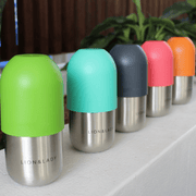 Lion & Lady Stainless Steel Feeding Bottle Single 210ml - Fuchsia Pink-Lion & Lady-Hello Charlie