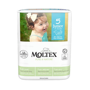 Moltex Eco Nappies Junior Size 5-1 pack of 25 nappies-Hello-Charlie