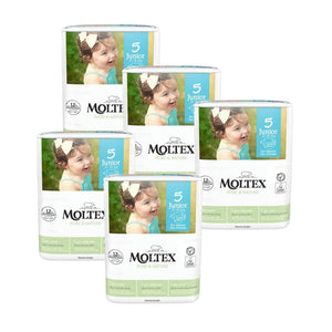 Moltex Eco Nappies Junior Size 5-5 packs of 125 nappies-Hello-Charlie