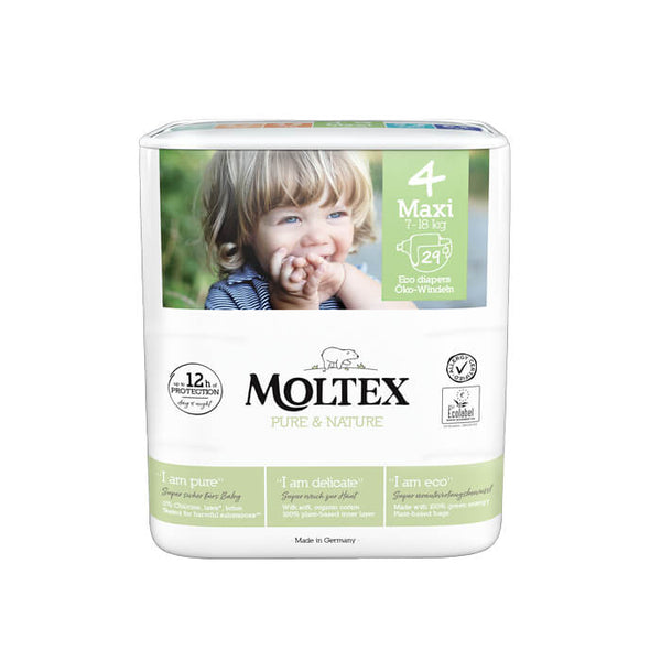Moltex Eco Nappies Maxi Size 4-1 pack of 29 nappies-Hello-Charlie