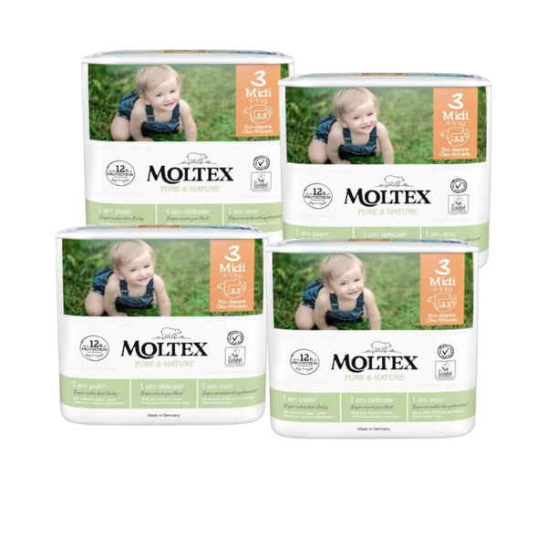 Moltex Eco Nappies Midi Size 3-4 packs of 132 nappies-Hello-Charlie
