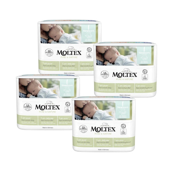 Moltex Eco Nappies Newborn Size 1-4 packs of 88 nappies-Hello-Charlie
