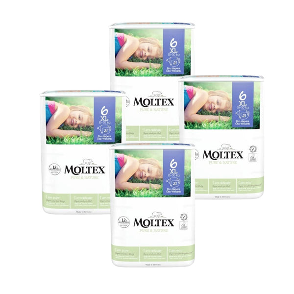 Moltex Eco Nappies XL Size 6-4 packs of 84 nappies-Hello-Charlie