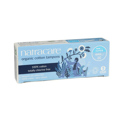 Natracare Organic Cotton Tampons - Super-Natracare-Hello Charlie
