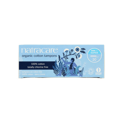 Natracare Organic Cotton Tampons - Super-Natracare-Hello Charlie