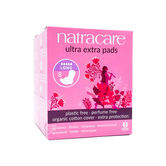 Natracare Ultra Extra Pads Wings - Long--Hello-Charlie