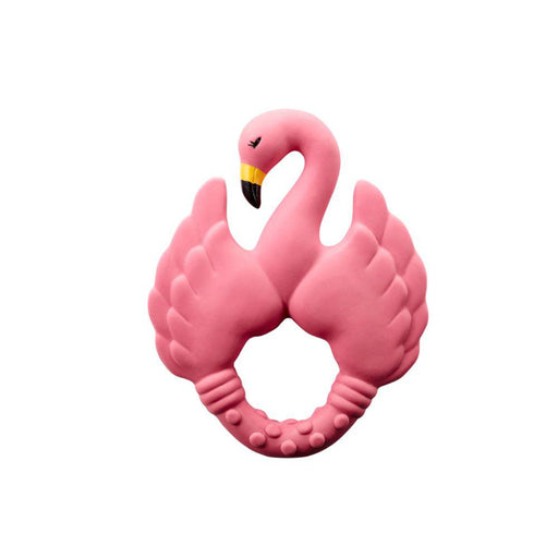 Natruba Natural Rubber Teether - Animal-Flamingo-Hello-Charlie