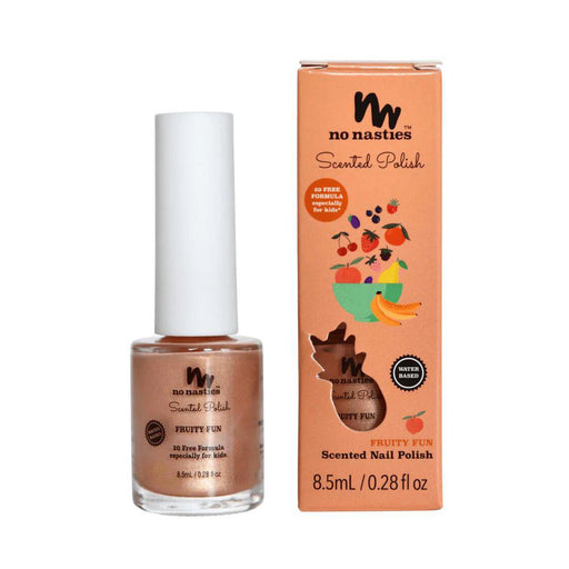 No Nasties Kids Naturally Scented Nail Polish-Fruity Fun - Pastel Peach-Hello-Charlie