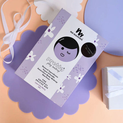 No Nasties Nancy Deluxe Purple Pressed Powder Kids Play Makeup Box-No Nasties Makeup-Hello Charlie