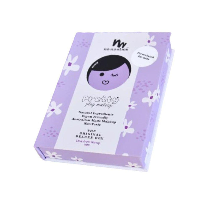 No Nasties Nancy Deluxe Purple Pressed Powder Kids Play Makeup Box - Hello Charlie