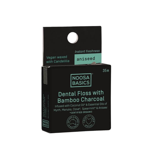 Noosa Basics Dental Floss with Activated Charcoal - Aniseed - Hello Charlie