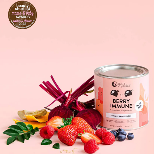 Nutra Organics Berry Kids Immune Support Powder Blend 200g-Hello-Charlie