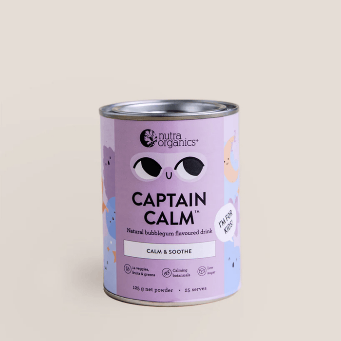 Nutra Organics Captain Calm Bubblegum Flavoured Drink 125g - Hello Charlie