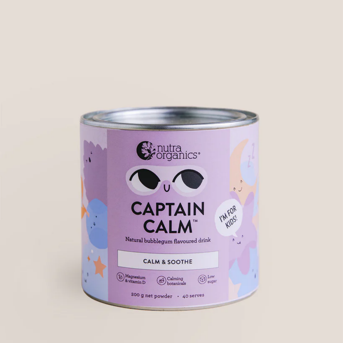 Nutra Organics Captain Calm Bubblegum Flavoured Drink 200g-Hello-Charlie