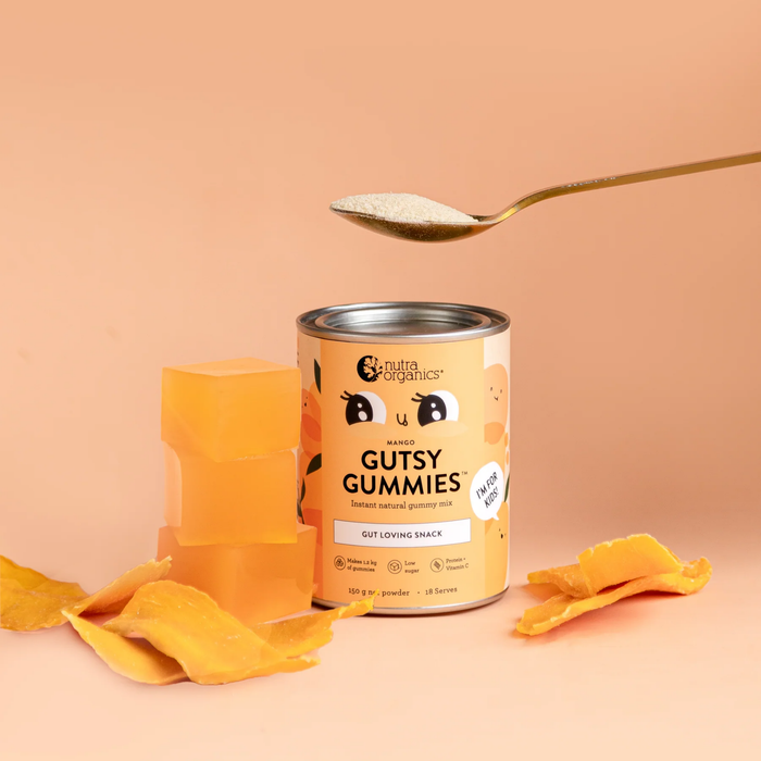 Nutra Organics Gutsy Kids Gummies Mango 150g-Hello-Charlie