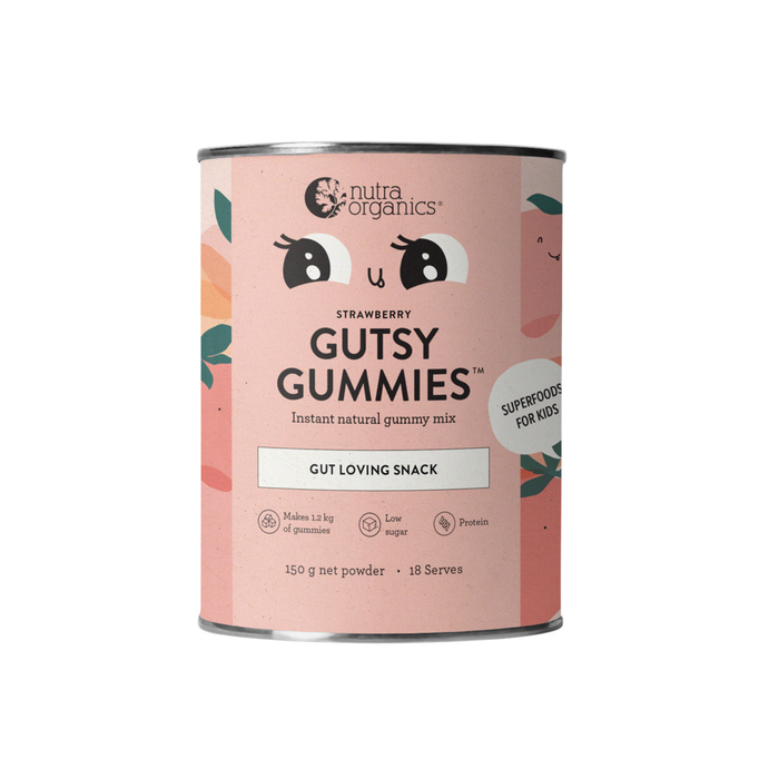 Nutra Organics Gutsy Kids Gummies Strawberry 150g-Hello-Charlie