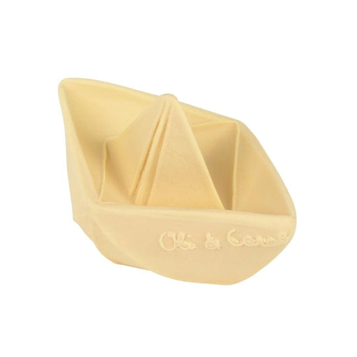 Oli & Carol Origami Boat Baby Bath Toy - Vanilla - Hello Charlie