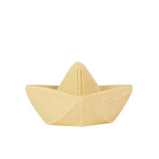 Oli & Carol Origami Boat Baby Bath Toy - Vanilla - Hello Charlie