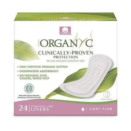 Organyc Ultra Thin Panty Liners - Light-Organyc-Hello Charlie