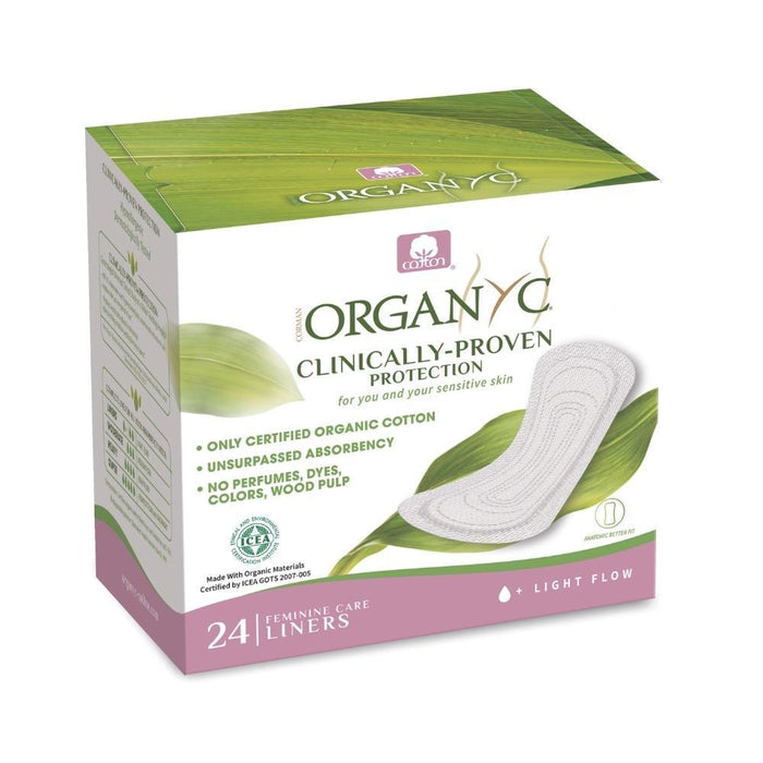 Organyc Ultra Thin Panty Liners - Light - Hello Charlie