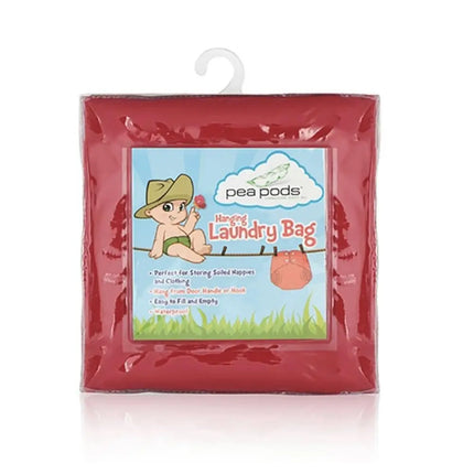 Pea Pods Hanging Laundry Bag - Large-Pea Pods-Red-Hello Charlie