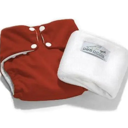 Pea Pods One Size Nappies-Pea Pods-Red-Hello Charlie