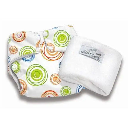 Pea Pods One Size Nappies-Pea Pods-Swirl Print-Hello Charlie