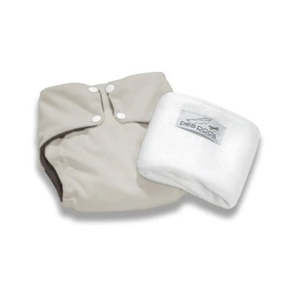 Pea Pods One Size Nappies-Pea Pods-Cream-Hello Charlie