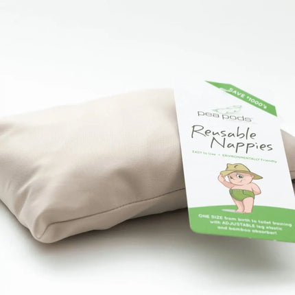 Pea Pods One Size Nappies-Pea Pods-Aqua Blue-Hello Charlie