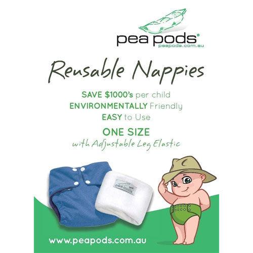 Pea Pods One Size Nappies - Hello Charlie