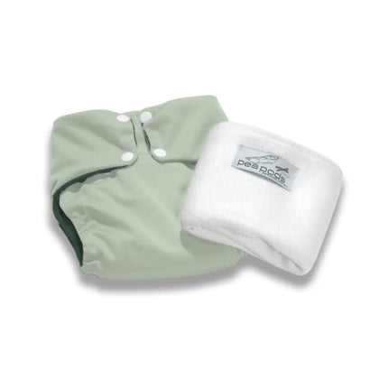 Pea Pods One Size Nappies-Pea Pods-Pastel Green-Hello Charlie