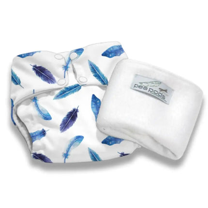 Pea Pods One Size Nappies-Pea Pods-Feathers-Hello Charlie